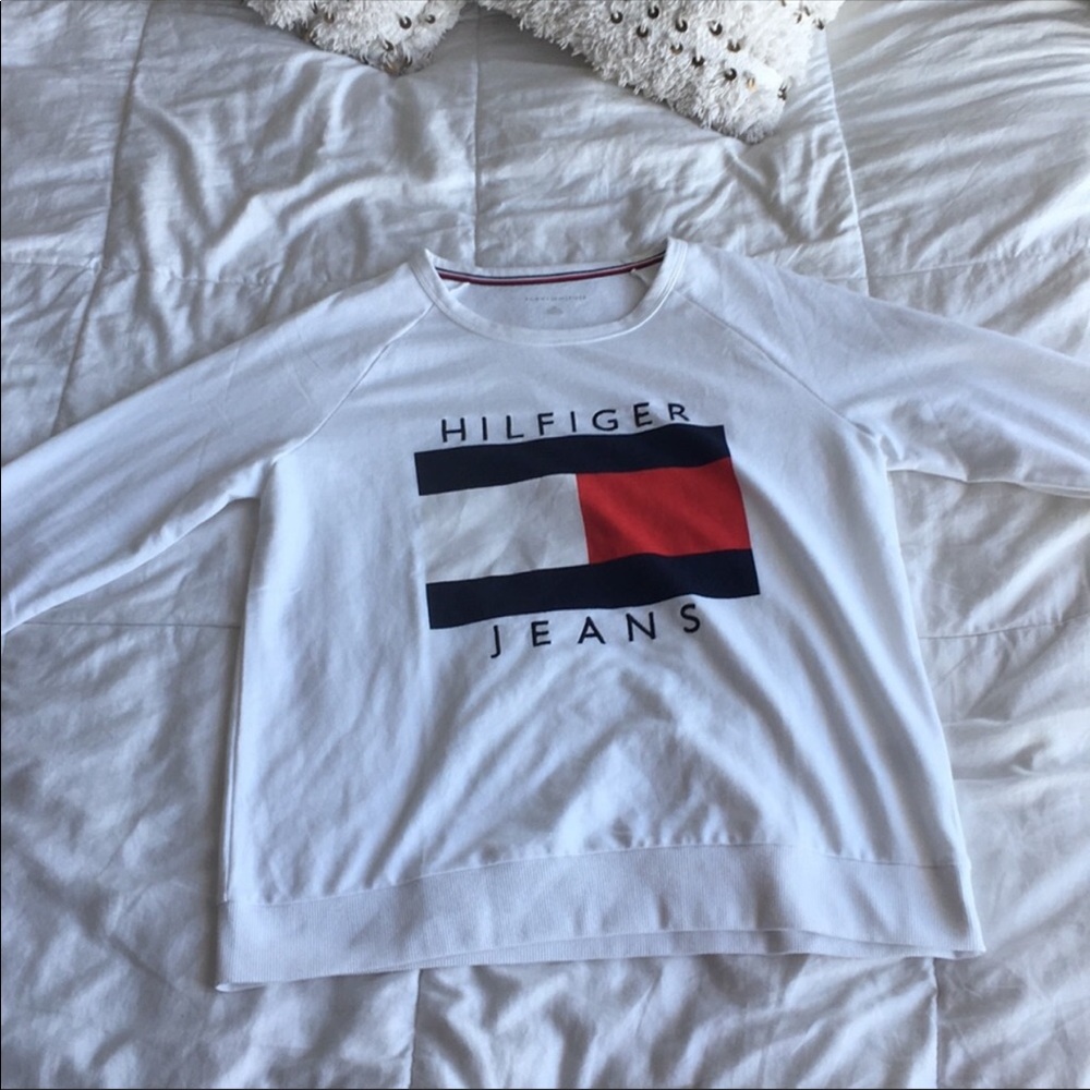 Long sleeve White Tommy Hilfiger shirt